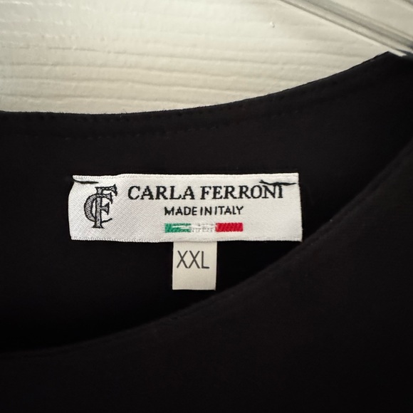 Carla Ferroni Elegant Black Dress. Made in Italy. NWOT - Picture 3 of 3